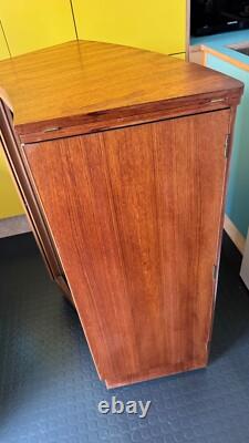 Cabinet à cocktails métamorphique en teck des années 1960 Tunridge vintage rétro