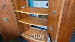 Cabinet à cocktails métamorphique en teck des années 1960 Tunridge vintage rétro