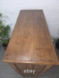 Cabinet d'affichage vintage en bois colonial indien émaillé pour cuisine, salle de bain et boissons