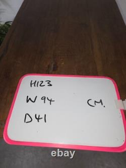 Cabinet d'affichage vintage en bois colonial indien émaillé pour cuisine, salle de bain et boissons