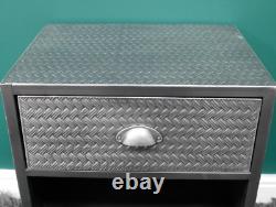 Cabinet de Chevet Industriel Métal Rustique Commode Vintage Unité de Rangement