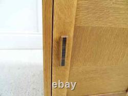 Cabinet de chevet en chêne vintage Art Déco de bonne qualité par AB Ltd des années 1930