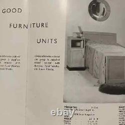 Cabinet de chevet en chêne vintage Art déco de AB Ltd, unité de meubles de qualité des années 1930