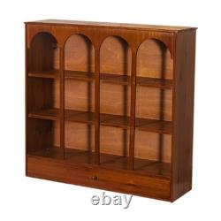 Cabinet de comptoir en bois vintage pour affichage de bureau pour tasses de garde-manger de cuisine
