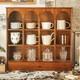 Cabinet De Comptoir Vintage Pour Affichage De Bureau Pour Cuisine, Garde-manger Et Salon