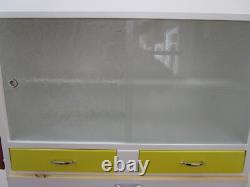 Cabinet de cuisine rétro 1950, unité de rangement de garde-manger avec tiroirs, rangement des années 1960