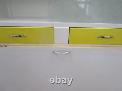 Cabinet de cuisine rétro 1950, unité de rangement de garde-manger avec tiroirs, rangement des années 1960