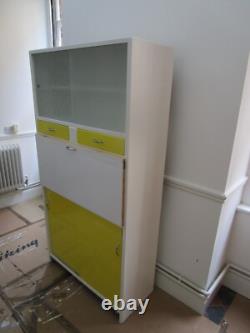 Cabinet de cuisine rétro 1950, unité de rangement de garde-manger avec tiroirs, rangement des années 1960