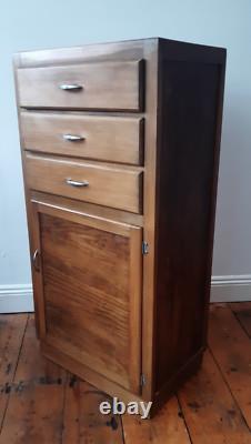 Cabinet de cuisine vintage en teck Solent, meuble haut avec tiroirs
