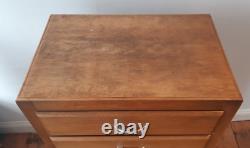 Cabinet de cuisine vintage en teck Solent, meuble haut avec tiroirs