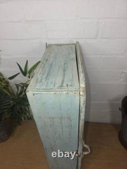 Cabinet de cuisine vintage indien en bois verni, étagère à épices pour hall d'entrée