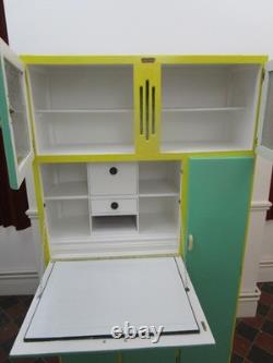 Cabinet de cuisine vintage rétro années 1930 1940 1950 avec rangement et tiroirs de garde-manger