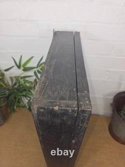 Cabinet mural de cuisine vintage en bois indien émaillé avec porte-clés et étagère à épices