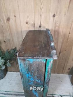 Cabinet mural en bois indien vintage rustique émaillé pour salle de bain et cuisine