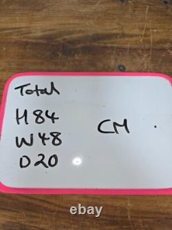 Cabinet mural vintage indien colonial en bois vitré pour salle de bain et cuisine