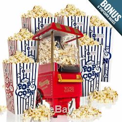 Carnaval À L'air Chaud Sans Graisses Popcorn Maker Popper Machine Rétro 30 Ans De Style