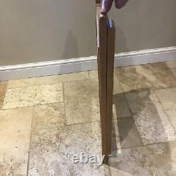 Chaise de cuisine pliante vintage assortie, siège en vinyle, bois de hêtre rétro des années 60 du milieu du siècle