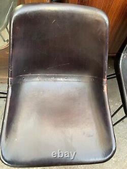 Chaises de cuisine vintage rétro mi-siècle MCM Made Bucket 4 industrielles