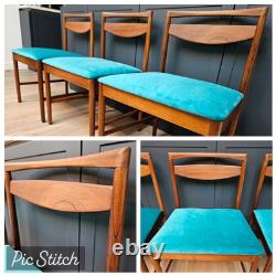 Chaises de salle à manger Teak Mcintosh par Tom Robertson ? Rétro mi-siècle MCM vintage