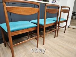 Chaises de salle à manger Teak Mcintosh par Tom Robertson ? Rétro mi-siècle MCM vintage