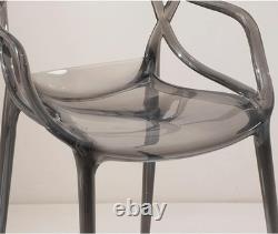 Chaises de salle à manger d'extérieur en polypropylène style moderne pour café bistro de jardin et patio