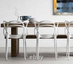 Chaises de salle à manger de restaurant de cuisine de jardin de patio bistro café style maître 4X WH