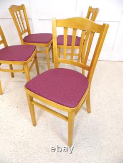 Chaises de salle à manger en hêtre vintage rétro des années 1970, ex-table Formica, chaises Ben