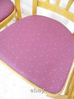 Chaises de salle à manger vintage rétro des années 1970 en hêtre, ex-chaise de table Formica Ben