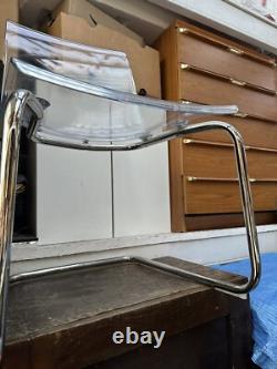 Chaises de salle à manger vintage rétro du milieu du siècle moderne MCM Ikea Tobias Chrome 4