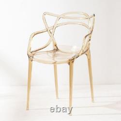 Chaises empilables modernes en PP pour café, bistro, cuisine, jardin, patio et repas en extérieur