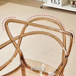Chaises empilables modernes en PP pour café, bistro, cuisine, jardin, patio et repas en extérieur