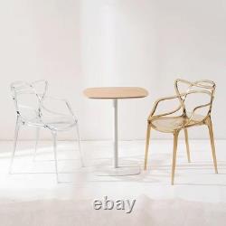 Chaises empilables modernes en PP pour café, bistro, cuisine, jardin, patio et repas en extérieur
