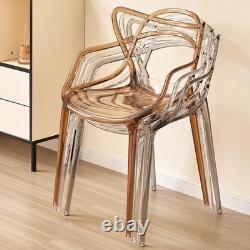 Chaises empilables modernes en PP pour café, bistro, cuisine, jardin, patio et repas en extérieur