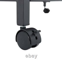 Chariot de Service Vintage à Roues pour Cuisine Rétro Rustique d'Hôtel, Cadre en Métal