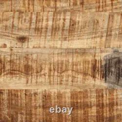 Chariot de cuisine roulant pour le rangement du thé en bois massif brut de mangue vidaXL