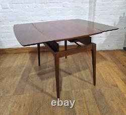 Console latérale métamorphique vintage rétro du milieu du siècle vers une table de cuisine / salle à manger