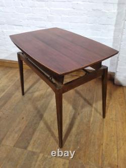 Console latérale métamorphique vintage rétro du milieu du siècle vers une table de cuisine / salle à manger