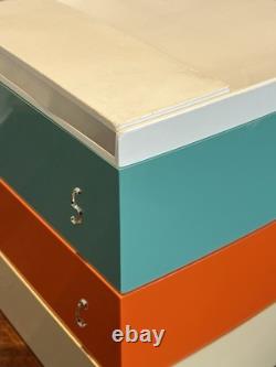 Conteneur empilable en plastique Nally Ware rétro vintage des années 1960 pour gâteaux, biscuits et scones