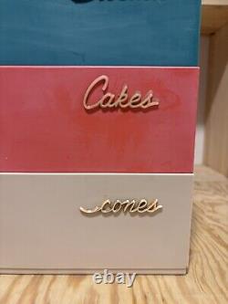 Conteneur empilable rétro vintage pour biscuits, scones et gâteaux + conteneur à sucre