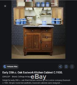 Cuisine Antique Vintage Oak Armoire Cabinet Larder Gouvernante 1920 Easiwork