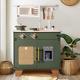Cuisine De Jeu En Bois Pour Enfants Robotime, Ensemble De Jeu Rétro Avec Four De Cuisine Jouet