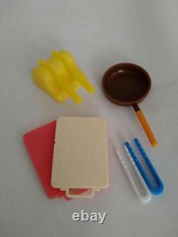 Cuisine de la famille Licca-Chan de Takara Tomy - Ensemble de jouets vintage rétro de 6 pièces - Vintage JPN