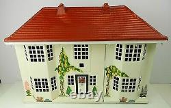 Customisé Tri-ang Lunby Christmas Dolls Home House + Meubles No65 + Éclairage