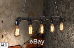 Didier Industrial Entrepôt Vintage Lampe Rétractable En Acier Rétro Ampoule Edison Incluse
