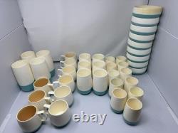 ENORMES Bols et Tasses en Plastique Turquoise Vacron Bopp Decker Vintage - Cuisine Rétro