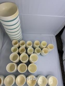 ENORMES Bols et Tasses en Plastique Turquoise Vacron Bopp Decker Vintage - Cuisine Rétro