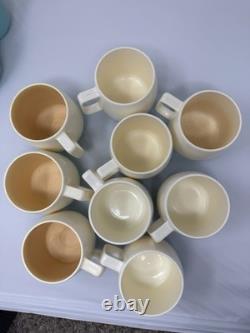 ENORMES Bols et Tasses en Plastique Turquoise Vacron Bopp Decker Vintage - Cuisine Rétro