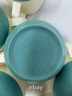 ENORMES Bols et Tasses en Plastique Turquoise Vacron Bopp Decker Vintage - Cuisine Rétro