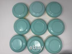 ENORMES Bols et Tasses en Plastique Turquoise Vacron Bopp Decker Vintage - Cuisine Rétro