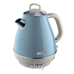 Ensemble d'appareils de cuisine rétro : Bouilloire bleue Vintage Ariete, grille-pain et micro-ondes de 20L